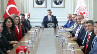 Konyalı muhtarlar, hemşehrileri Bakan Çiftçi ile görültğ