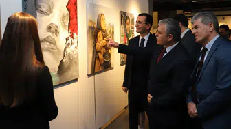 Konya’da anlamlı sergi: Filistin acısı sanat eserlerine yansıdı