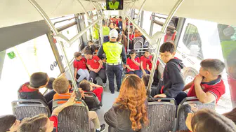 Konya’da böyle otobüs görülmedi! Nezaket otobüsü yollarda