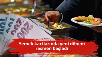 Yemek kartlarında yeni dönem resmen başladı