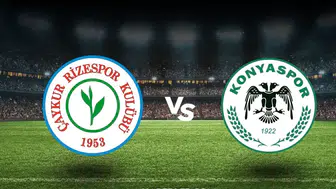 Rizespor - Konyaspor maçı Canlı (1-1)