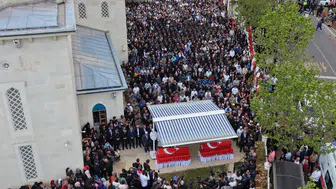 Bakan Çiftçi törene katıldı! Şehitlerimize acı beda