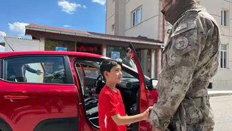 Konya’da şehidin oğluna duygusal sürpriz!