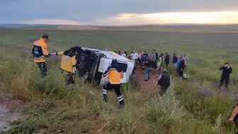 Konya yolunda feci kaza! 1 ölü, 7 yaralı