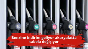 Benzine indirim geliyor akaryakıtta tabela değişiyor