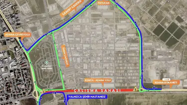Konya’da kritik kavşak 30 gün trafiğe kapanıyor!
