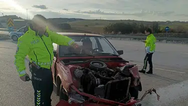 Konya’da trafik kazası! 2 kişi hastaneye kaldırıldı