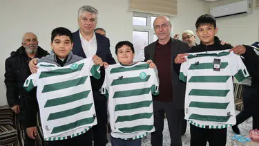 Konyalı Başkan, çocukları Konyasporlu yapıyor