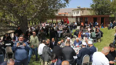 Konya’da su kaynağı yanında şükür duası yapıldı