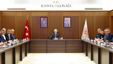 Konya’da spor müsabakaları için güvenlik zirvesi! Alınacak tedbirler görüşüldü