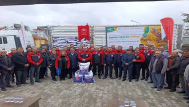 Konya’da çiftçiye destek sürüyor: Kadınhanı’nda 28 tonluk dağıtım