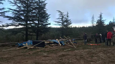 Konya'da yıkılan baraka can aldı! Yaralılar da var...