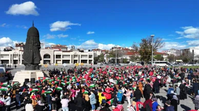 Konya'da çocuklar Filistin için toplandı! Çocuk meclisi başkanı açıkladı...