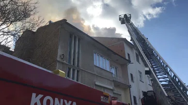Konya'da bir binada yangın çıktı!