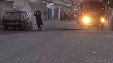 Konya'da bir araçtan durup dururken yangın çıktı!