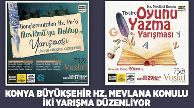 Mevlana'ya mektup var! Konya Büyükşehir yarışma başlattı...