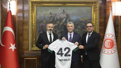 Konyaspor'dan Bakan Bolat'a ziyaret