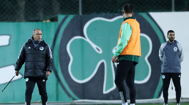 Fatih Terim, Panathinaikos'un başında ilk antrenmanına çıktı