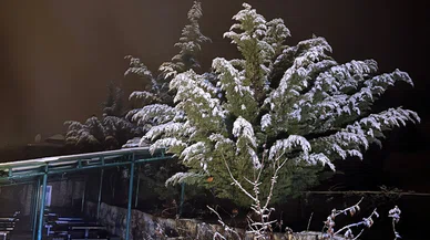 Derbent beyaza bürüdü: Lapa lapa kar yağıyor!