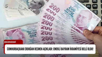 Cumhurbaşkanı Erdoğan resmen açıkladı: Emekli bayram ikramiyesi belli oldu!