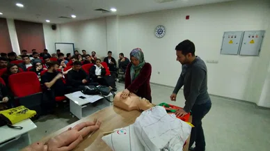 Bozkır MYO'da ilk yardım eğitimi verildi