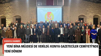 Yeni bina müjdesi de verildi: Konya Gazeteciler Cemiyeti'nde yeni dönem