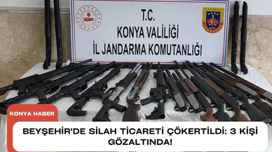 Konya'daki silah kaçakçılığı operasyonunda 47 ruhsatsız tabanca ele geçirildi