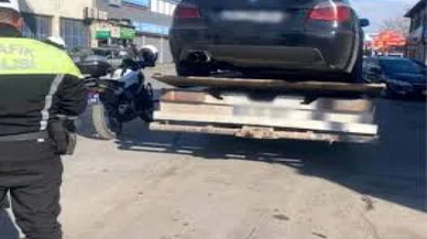 Kayseri'de drift atan sürücüye para cezası kesildi