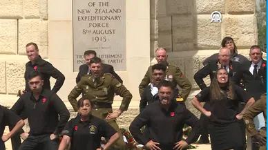 Anzaklar Çanakkale'de savaş dansı yaptı!