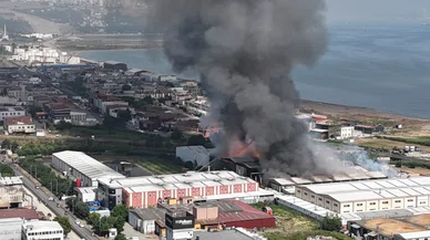 Yangın kahramanları enkaz altında kaldı !