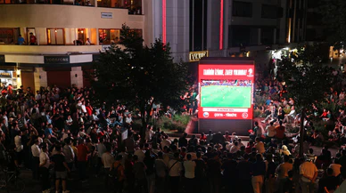 Konya'da milli coşku yaşandı