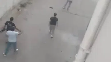 Yol verme kavgasında yumruk yumruğa!