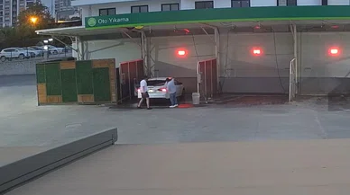 Çaldıkları aracı yıkadıktan sonra bakın ne  yapmışlar...