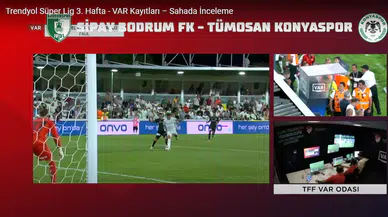 Bodrum - Konyaspor maçındaki penaltının VAR konuşmaları açıklandı