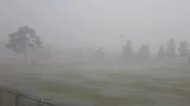 Konya'daki şiddetli fırtına ve yağış maçı iptal ettirdi!