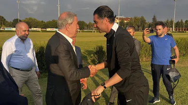 Hulusi Akar’dan Konyaspor maçı öncesi antrenman ziyareti