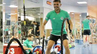 Samsunspor maçına hazırlanan Konyaspor'dan çift idman