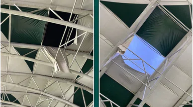 Büyükşehir Belediyesi'nden stadyumda onarım