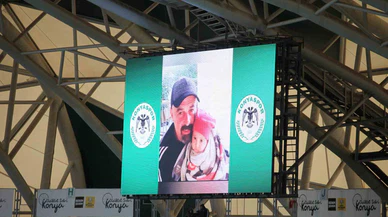 Konyaspor - Hatayspor maçında duygusal anlar