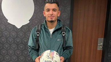 Konyaspor’da genç golcü, maç topunu ömür boyu saklayacak
