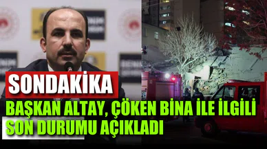 Başkan Altay'dan son dakika açıklaması! Çöken binada kolon kesme iddiaları gerçek mi?