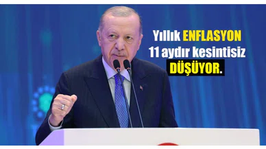 Erdoğan'dan yıllık enflasyon açıklaması