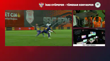Eyüpspor - Konyaspor maçının VAR konuşmaları açıklandı