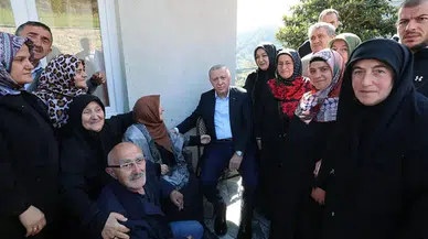 Cumhurbaşkanı Erdoğan'dan Ayder Yaylası'na ziyaret