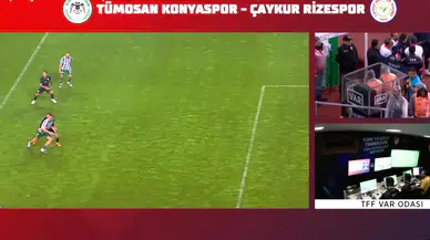 Konyaspor’un kazandığı penaltının VAR konuşmaları açıklandı