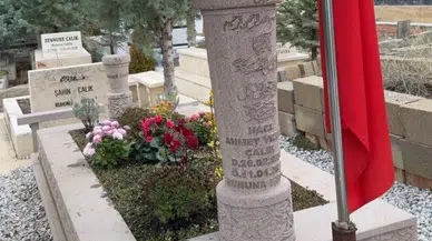 Konyasporlu oyuncu izin gününde Ahmet Çalık’ın mezarına gitti