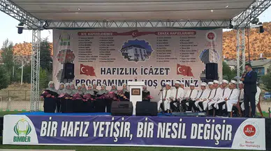 Bozkır'da 41 hafızın icazet töreni coşkuyla gerçekleşti