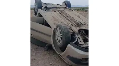 Konya'da hafif ticari araç takla attı: 2 ölü, 1 yaralı