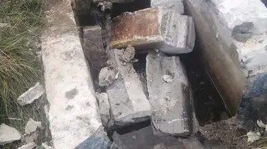 Vatandaş isyan etti! İçme suyu ihtiyacını karşılayan hattı parçaladılar