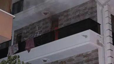 Karaman’da 3 katlı binada çıkan yangın korkuttu